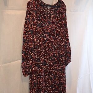 Old Navy 3/4 Sleeve Floral Print Summer Dress | Size 1X